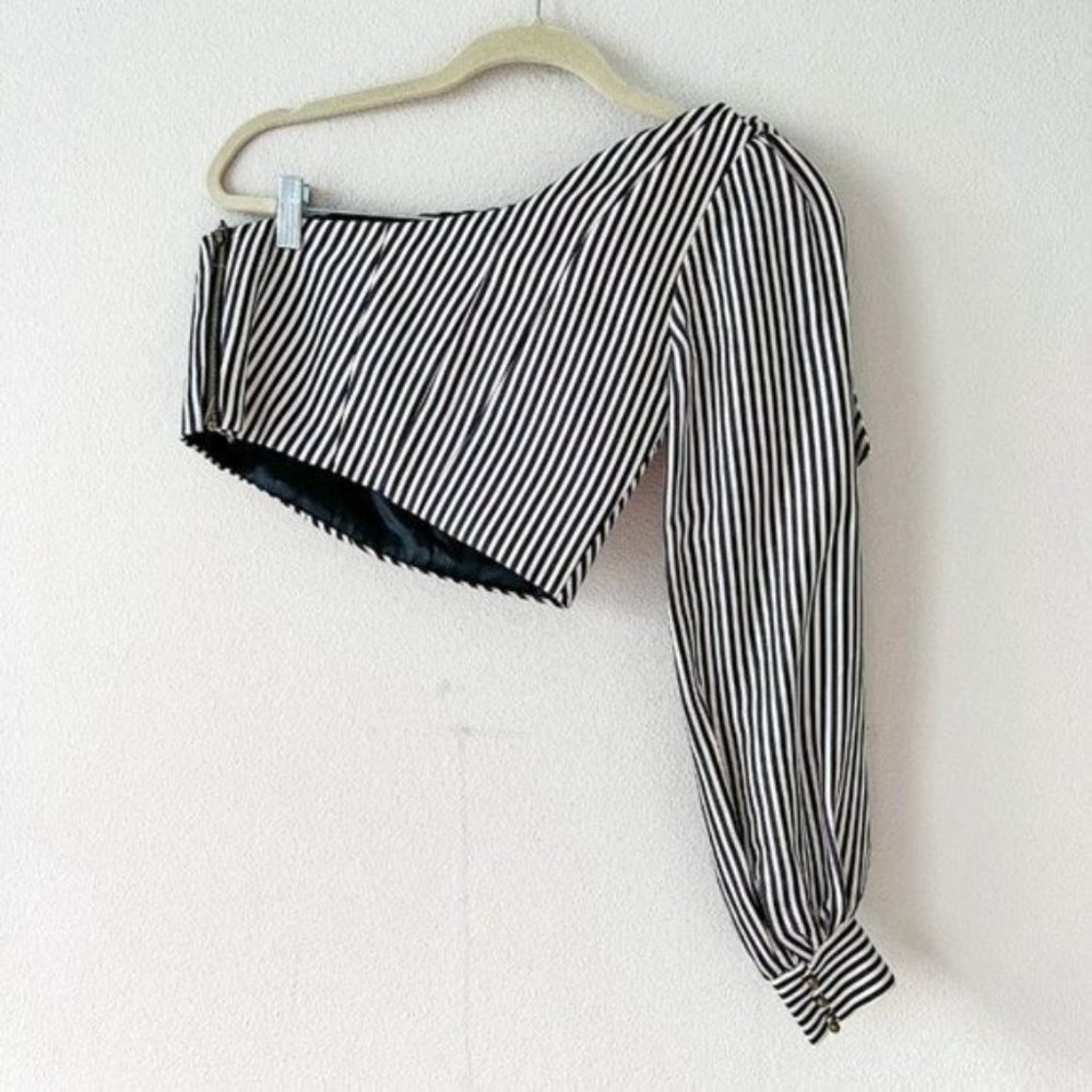 ❤️SOLD❤️Zimmermann Maples One Shoulder Striped Bow - Picture 6 of 12